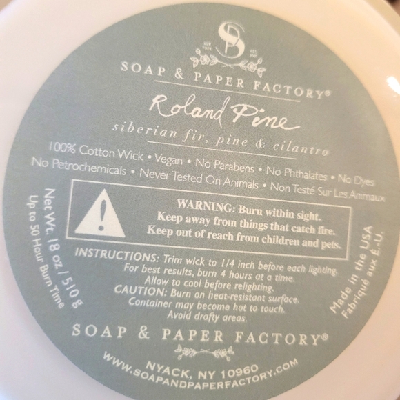 ❤️BUY 5 GET 3 FREE  ROLAND PINE LARGETHREE WICK CANDLE - Picture 6 of 8